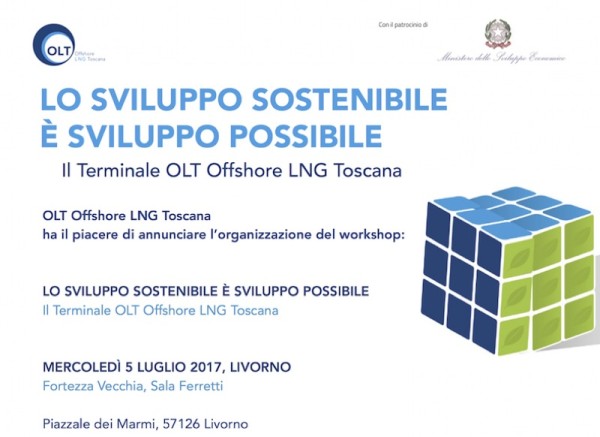 L’Avvocato Xavier Santiapichi interviene al Convegno "Sviluppo Sostenibile, Il terminale OLT Offshore LNG Toscana"