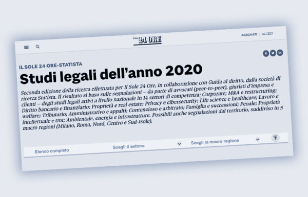 Nuovo riconoscimento per lo Studio Santiapichi